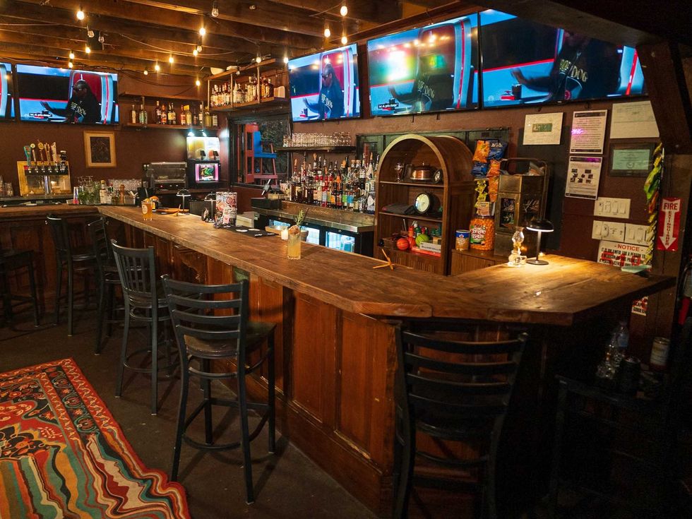 The Bell and Crane bar interior