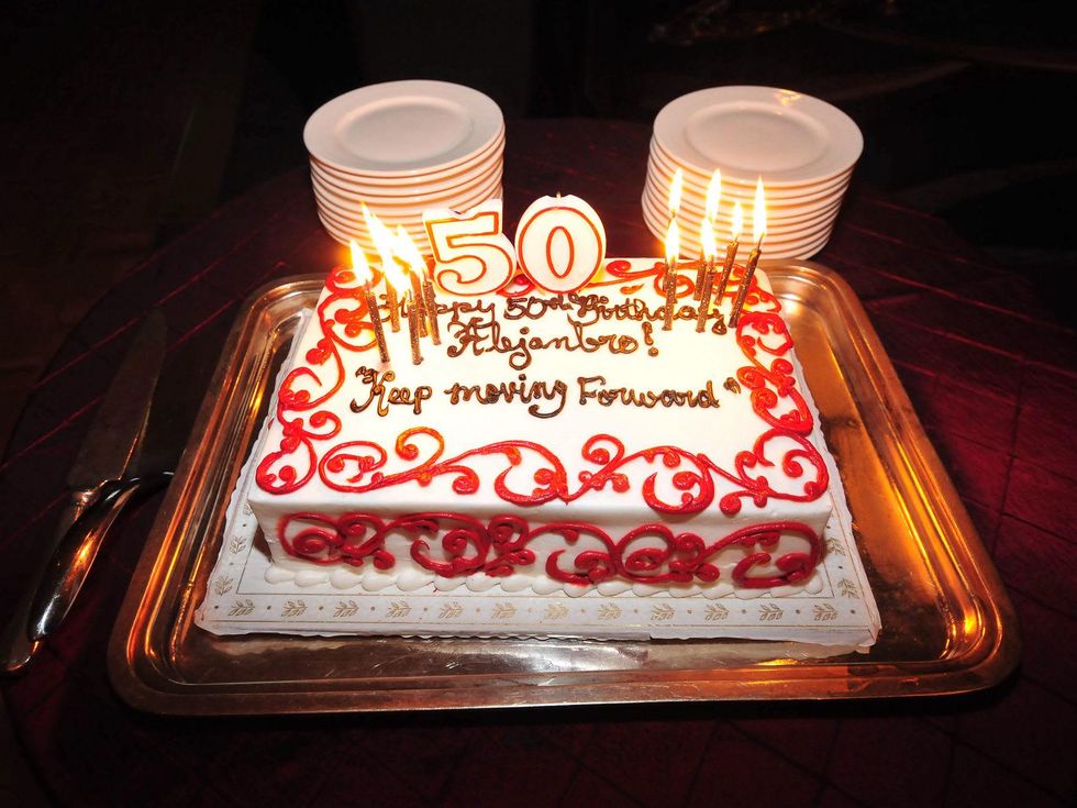 The birthday cake at Alex Martinez's birthday party July 2014