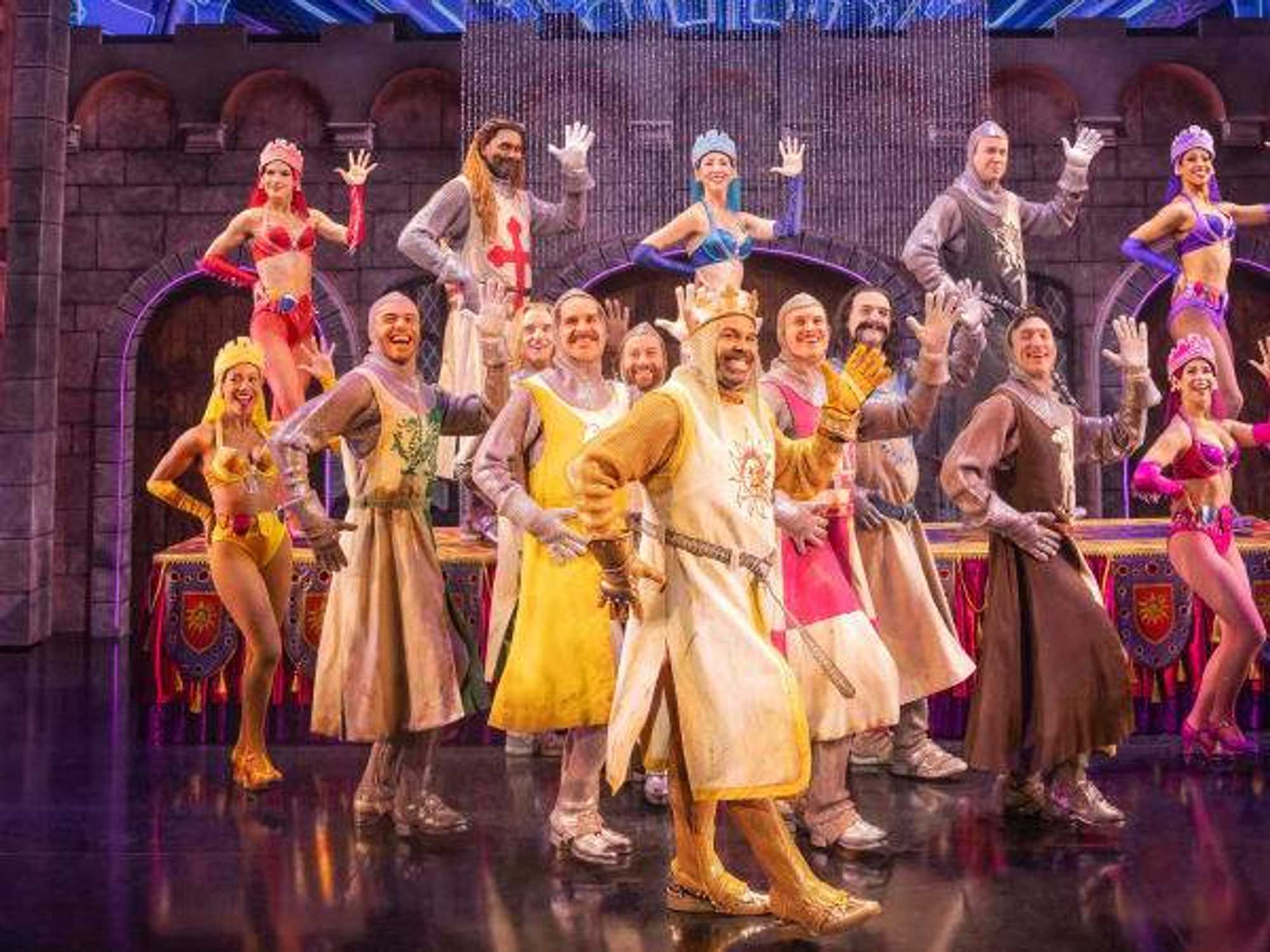 The Broadway cast of Spamalot