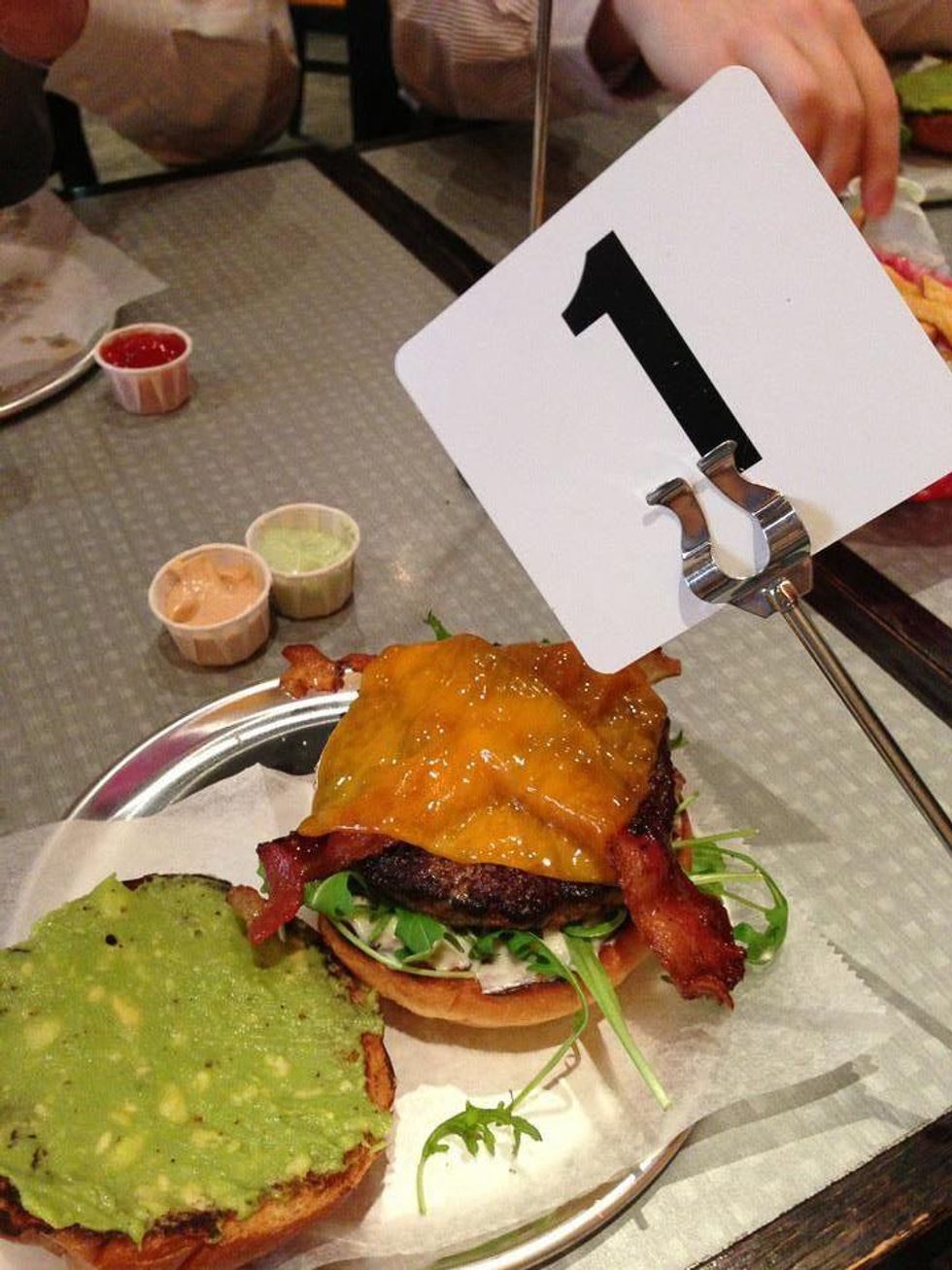 The Burger Guys, downtown, first burger, cheeseburger, October 2012