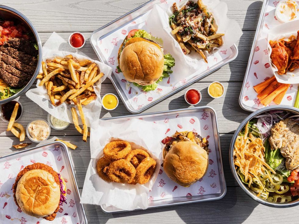 The Burger Joint Memorial food spread