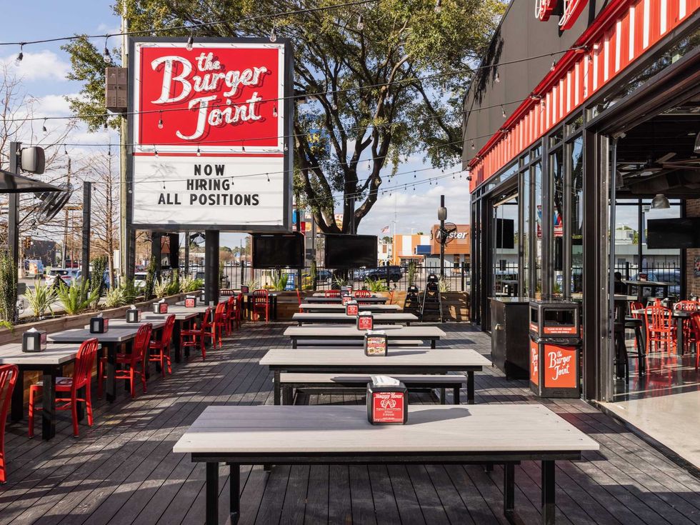 The Burger Joint Memorial patio