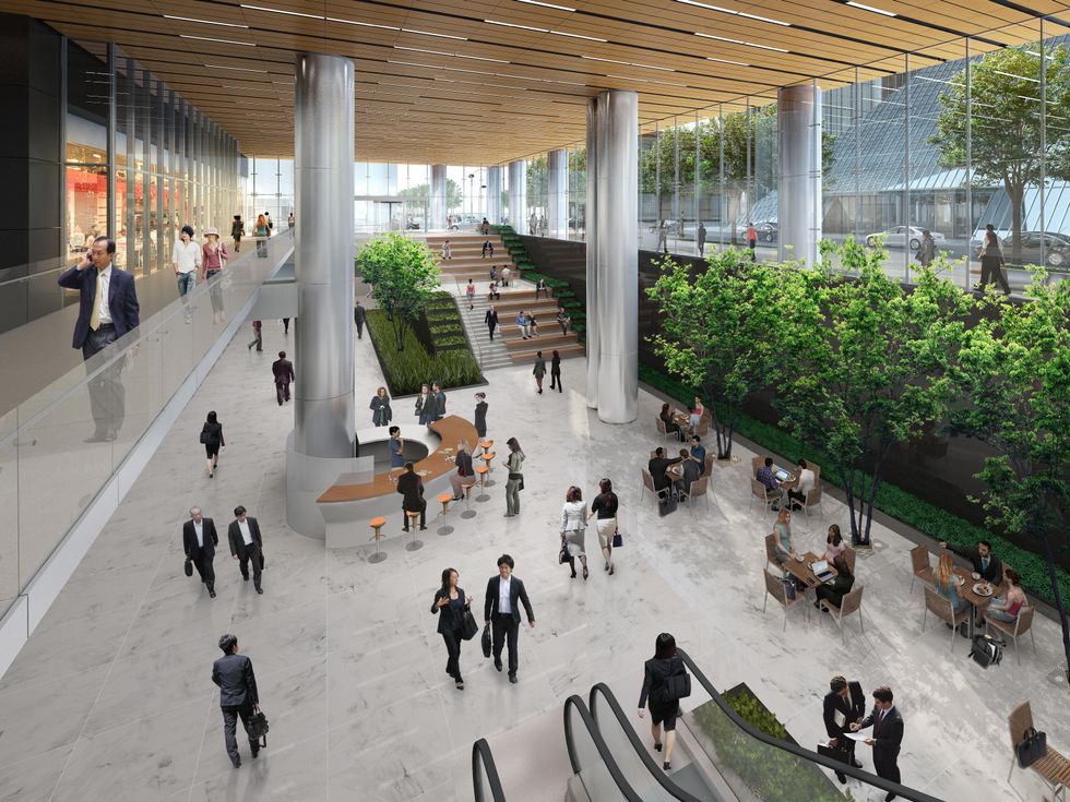 The Capitol Tower Houston Club rendering Gensler Skanska downtown Houston