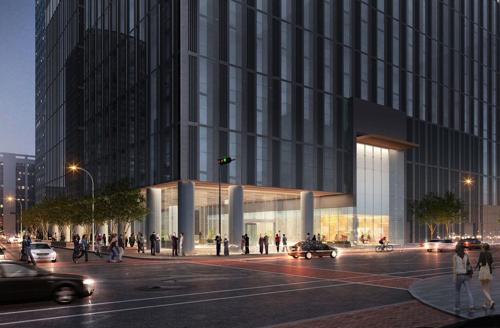 The Capitol Tower Houston Club rendering Milam Rusk entry
