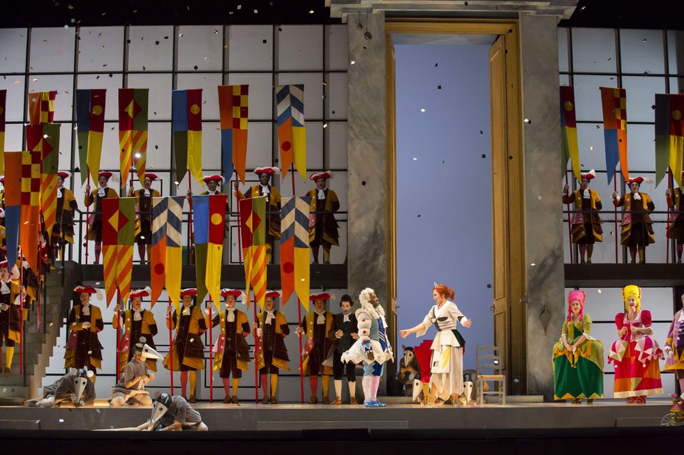 The cast of Houston Grand Opera's Cinderella on stage