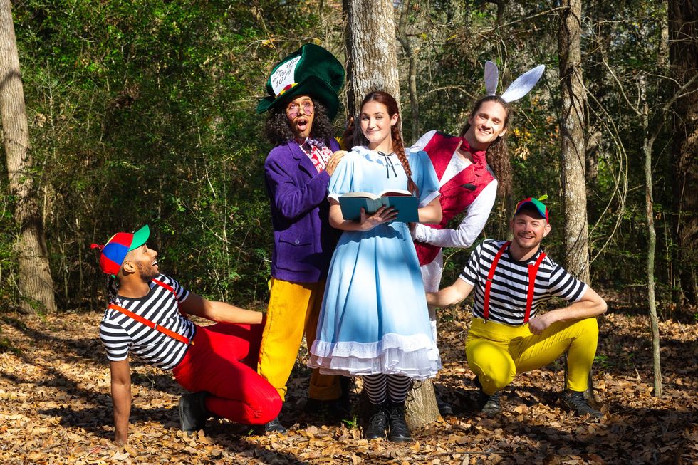The cast of Open Source Dance's production of Alice.