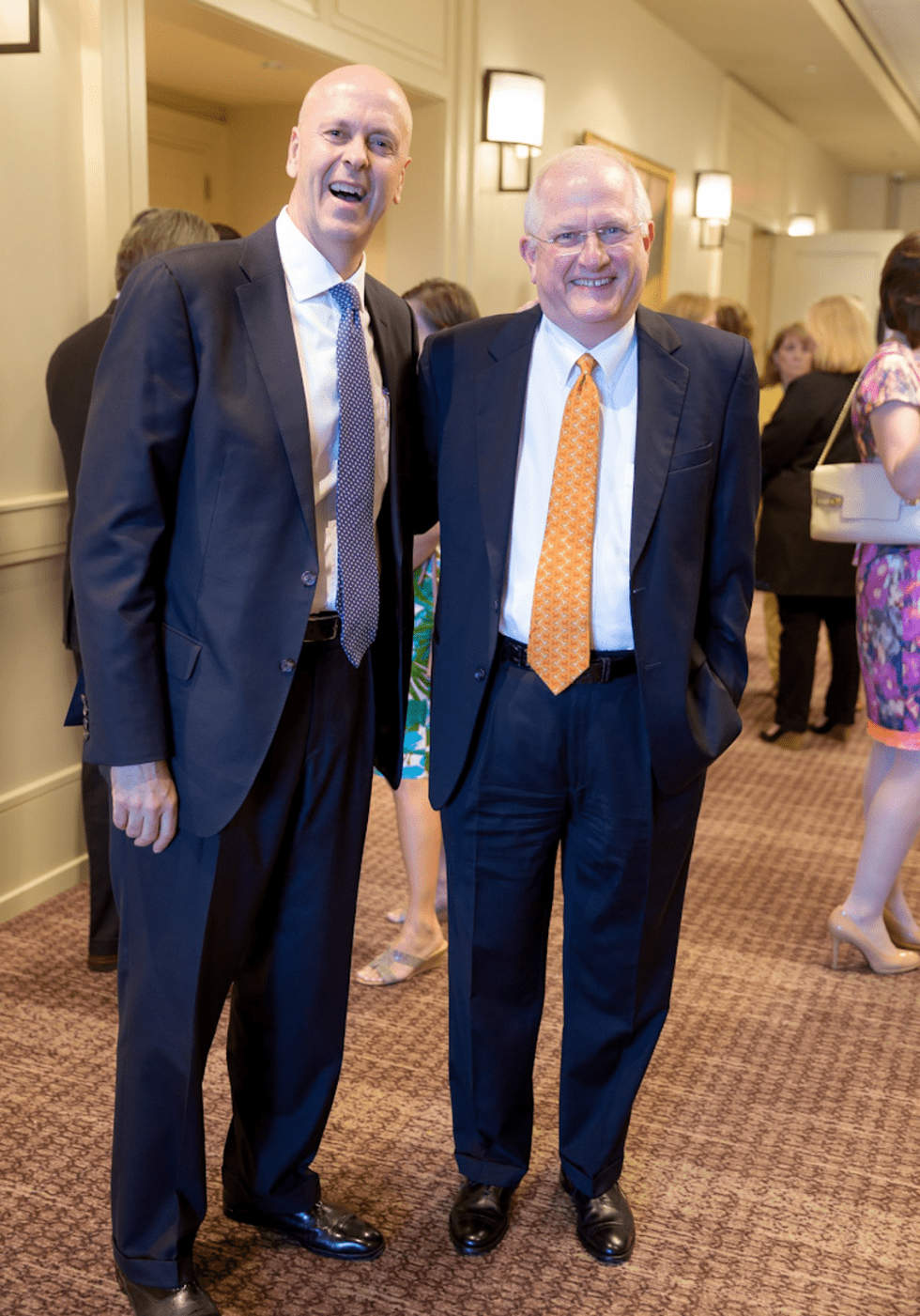 The Center luncheon Center board member David Baldwin and Tom Simms