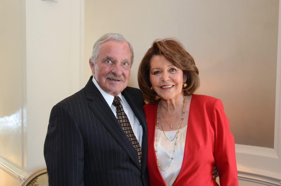 The Center luncheon, Feb. 2016, Jim Woods, Jeanette Woods