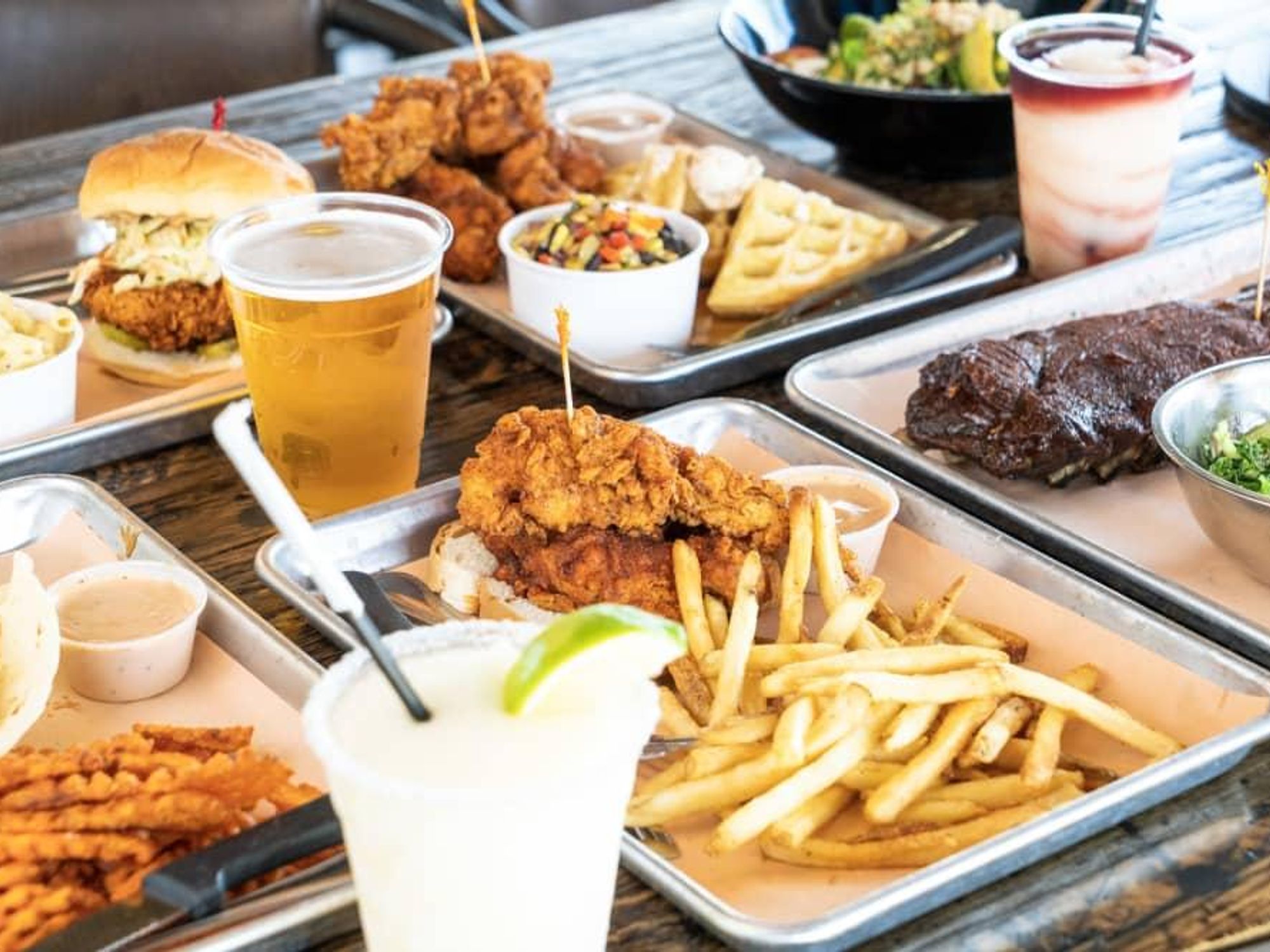 The Cookshack food spread