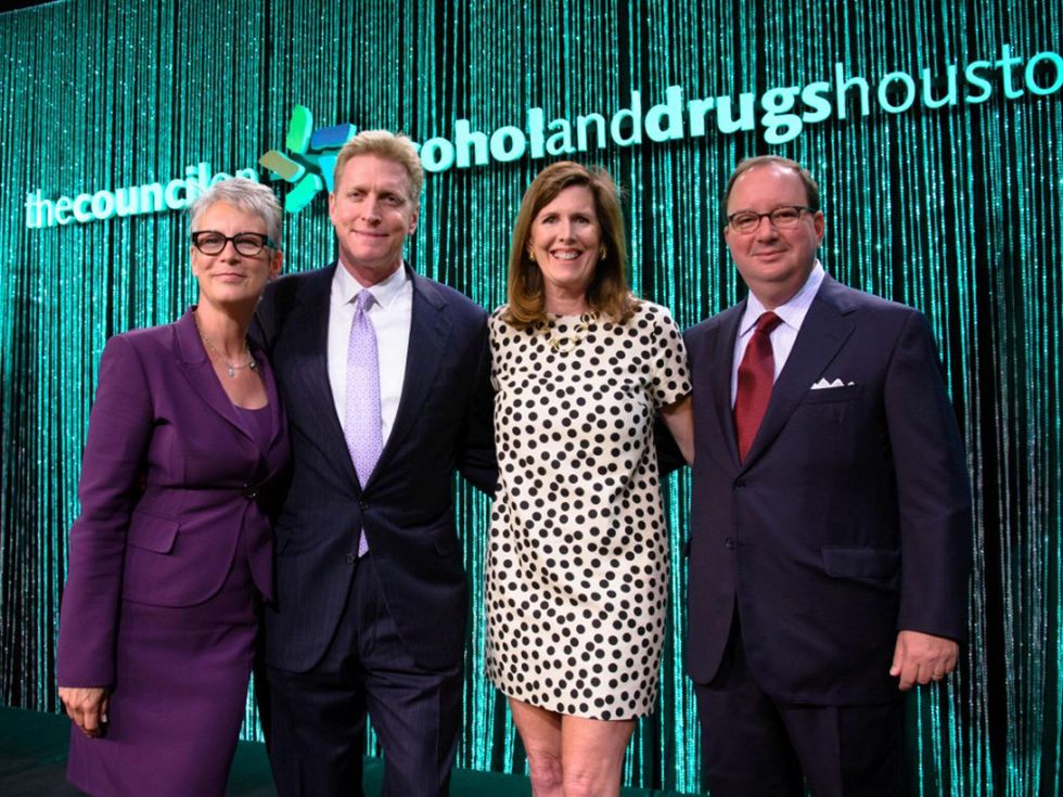 The Council Spring Luncheon April 2013 Jamie Lee Curtis, Jeff Paine, Vivie O'Sullivan, Chris O'Sullivan