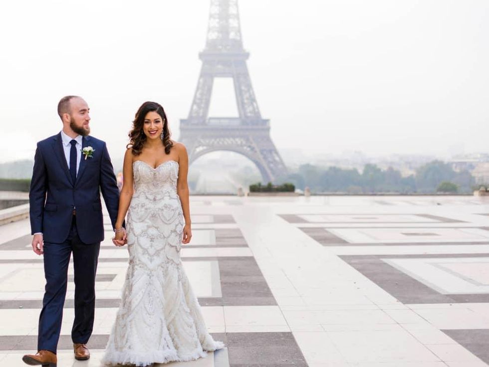 City of love lives up to its name for Houston couple's sunrise wedding in Paris