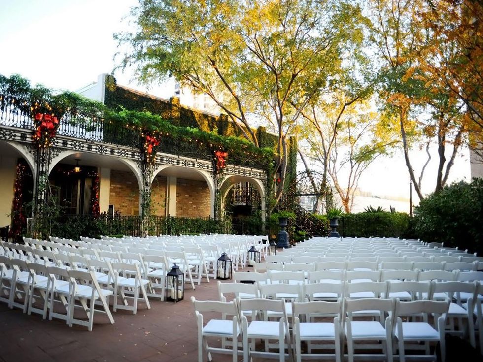 The Courtyard on St. James wedding setup