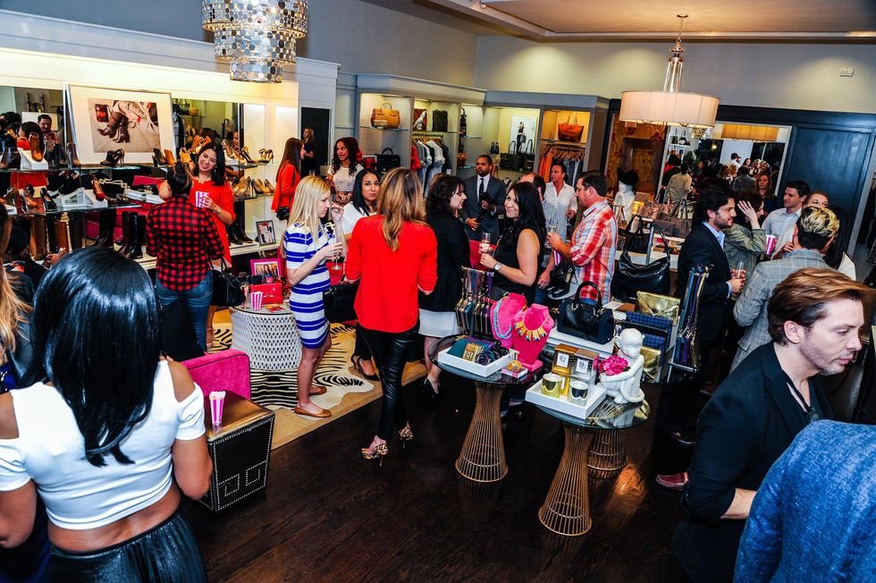 The crowd at Elaine's Big Life premier party at Elaine Turner November 2014