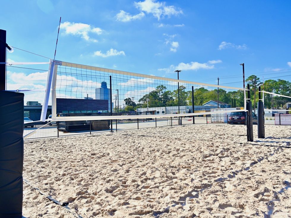 The Decoy volleyball court