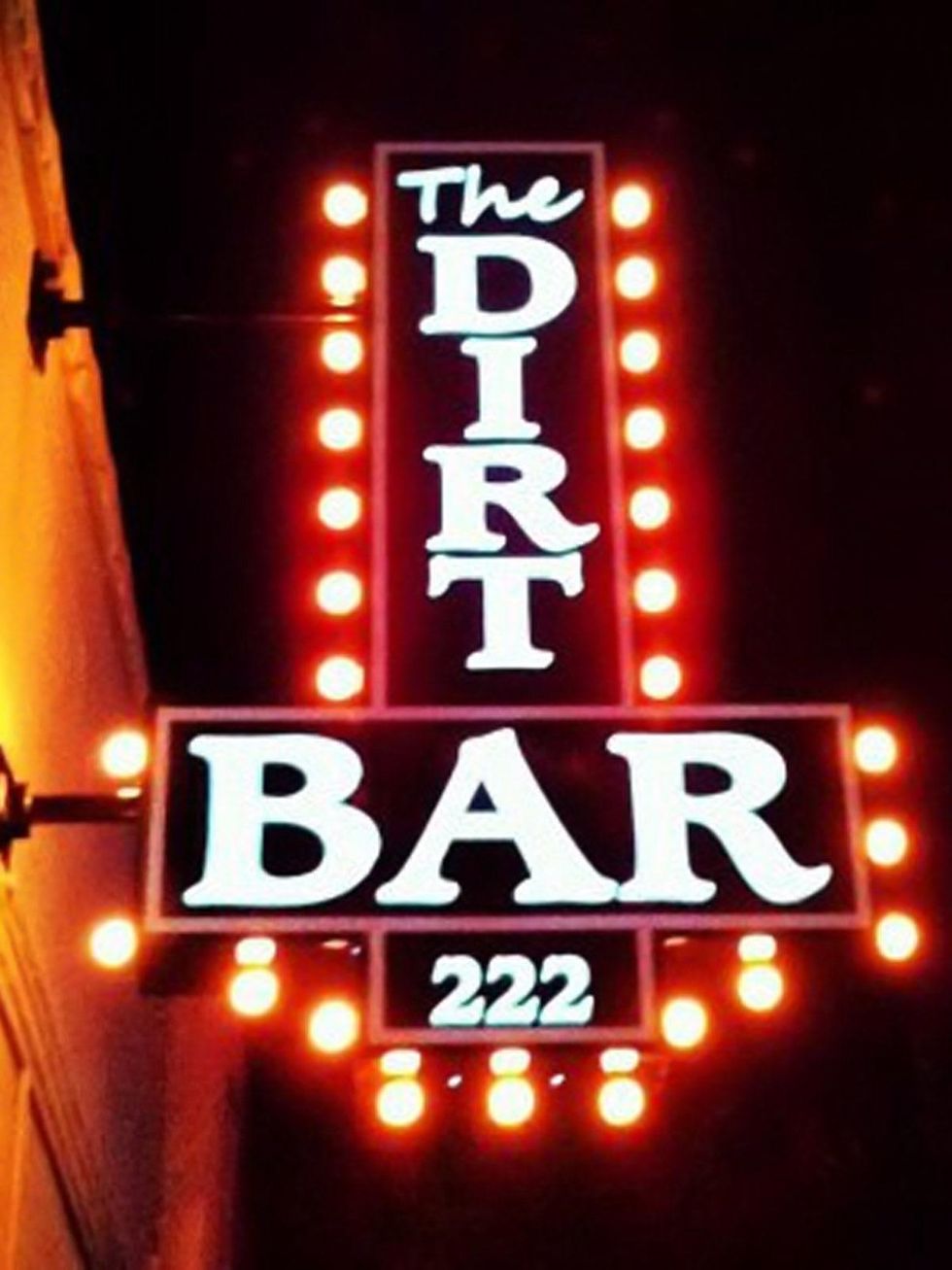 The Dirt Bar neon sign