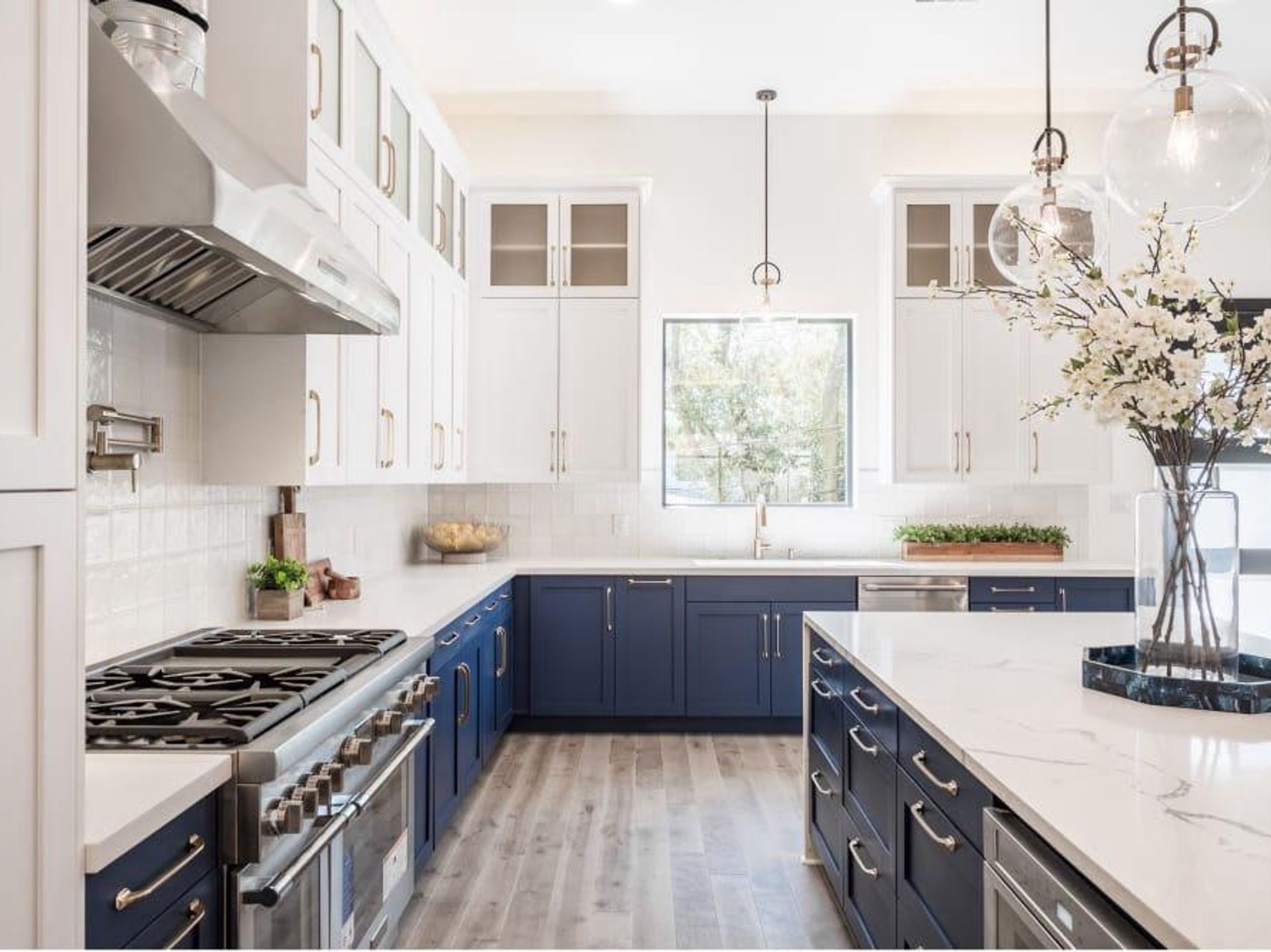 The elegance of the kitchen exemplifies how form meets function in this masterfully designed smart home.
