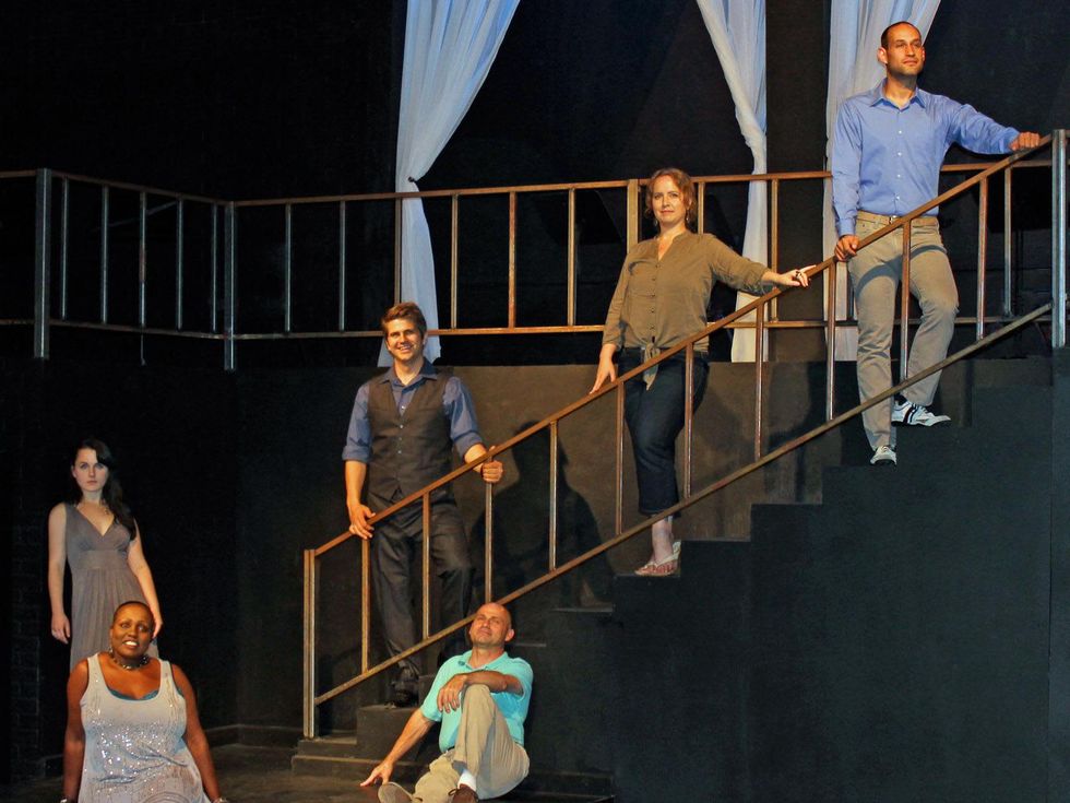 The ensemble of Bit of a Stretch's Myths & Hymns