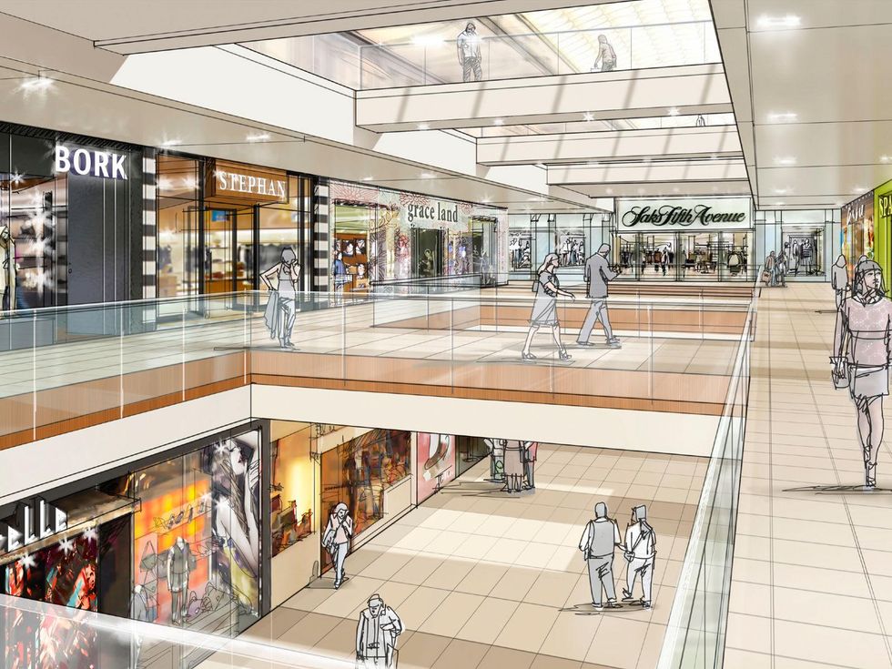 The Galleria Houston relocation of Saks Fifth Avenue rendering September 2013