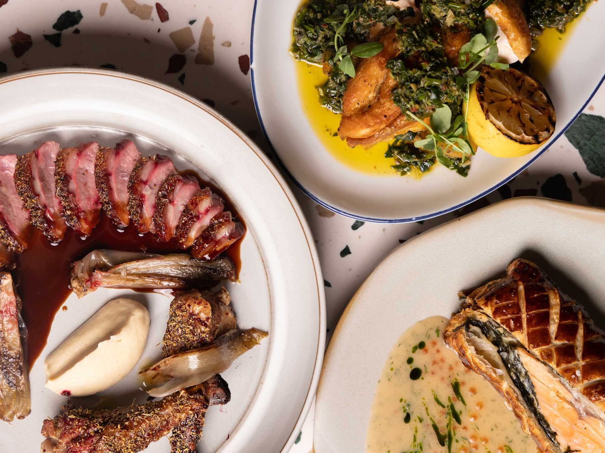 The Green Room restaurant entrees