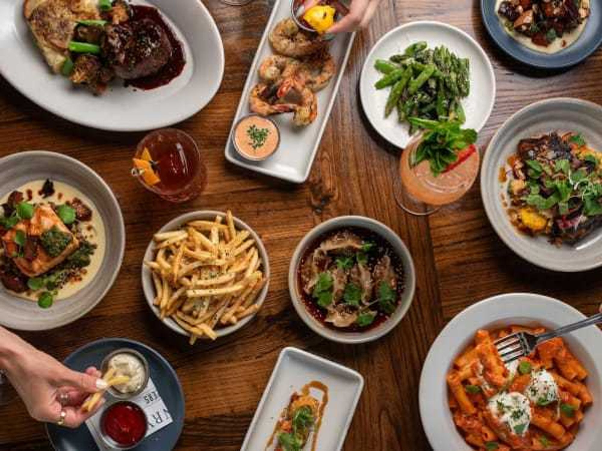 The Henry restaurant food spread