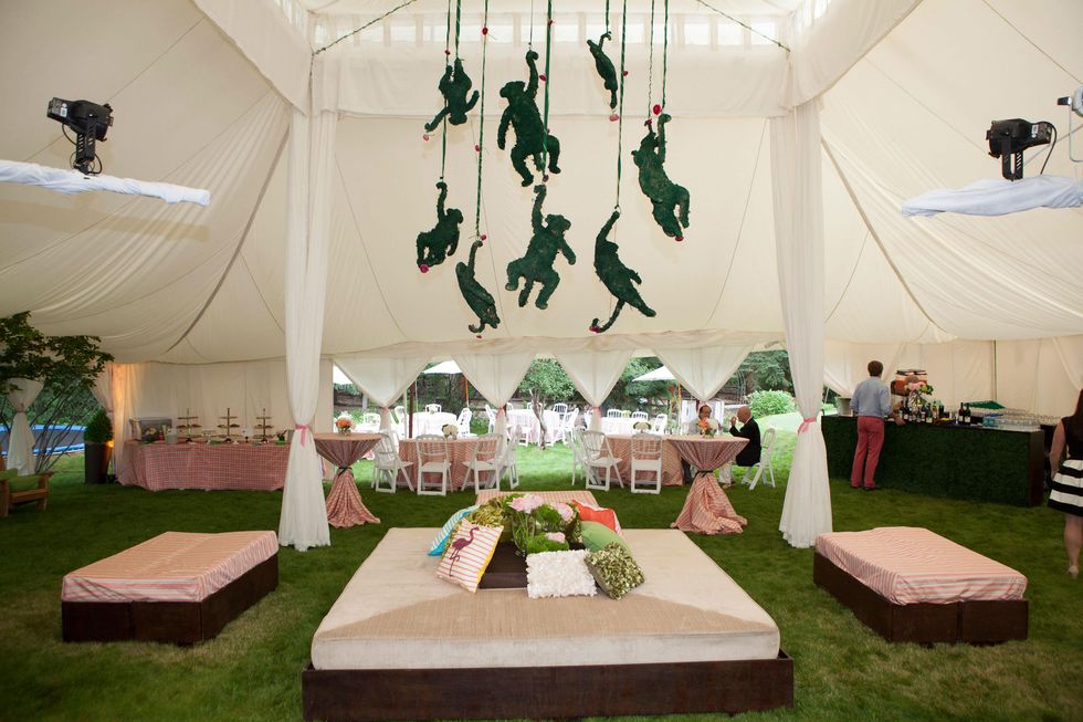 The Hines tent at M.D. Anderson in Aspen July 2014