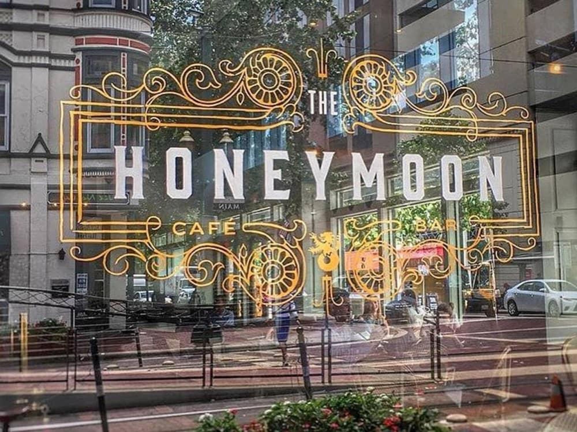 The Honeymoon Cafe exterior window