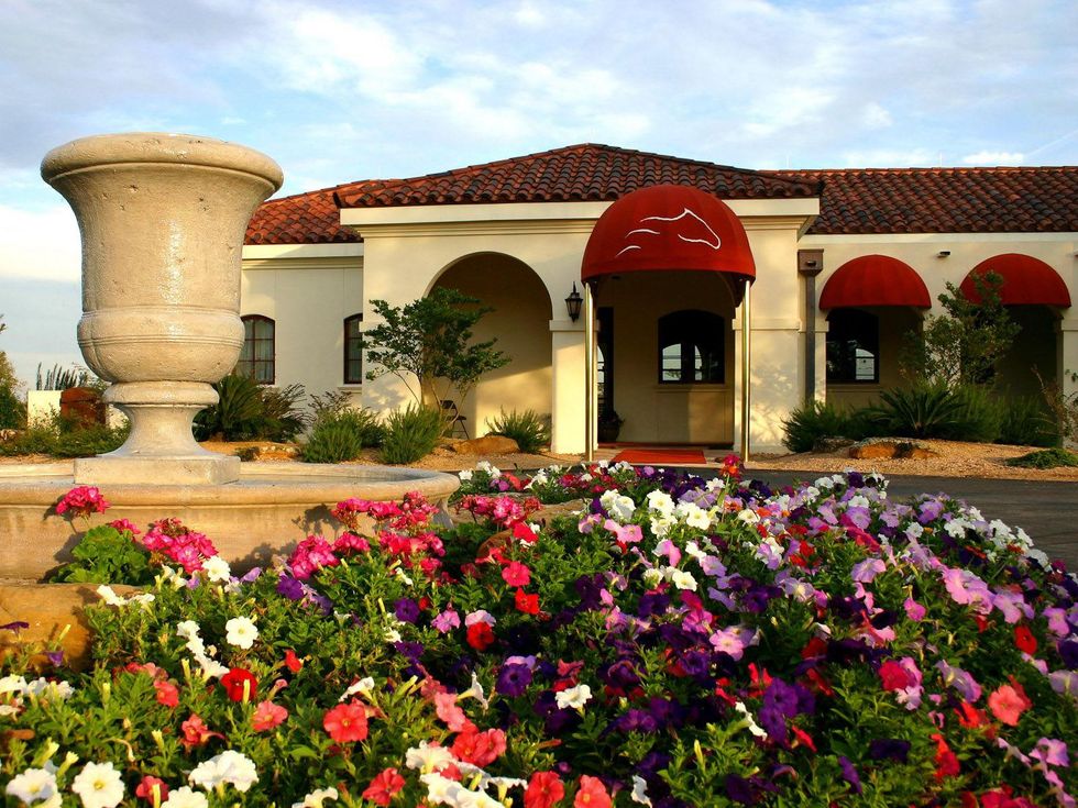 The Inn at Dos Brisas, flowers, entrance