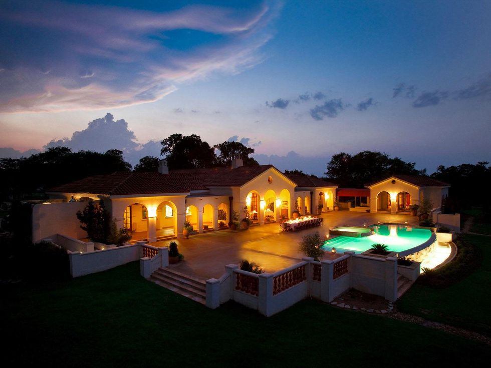 The Inn at Dos Brisas, night, swimming pool