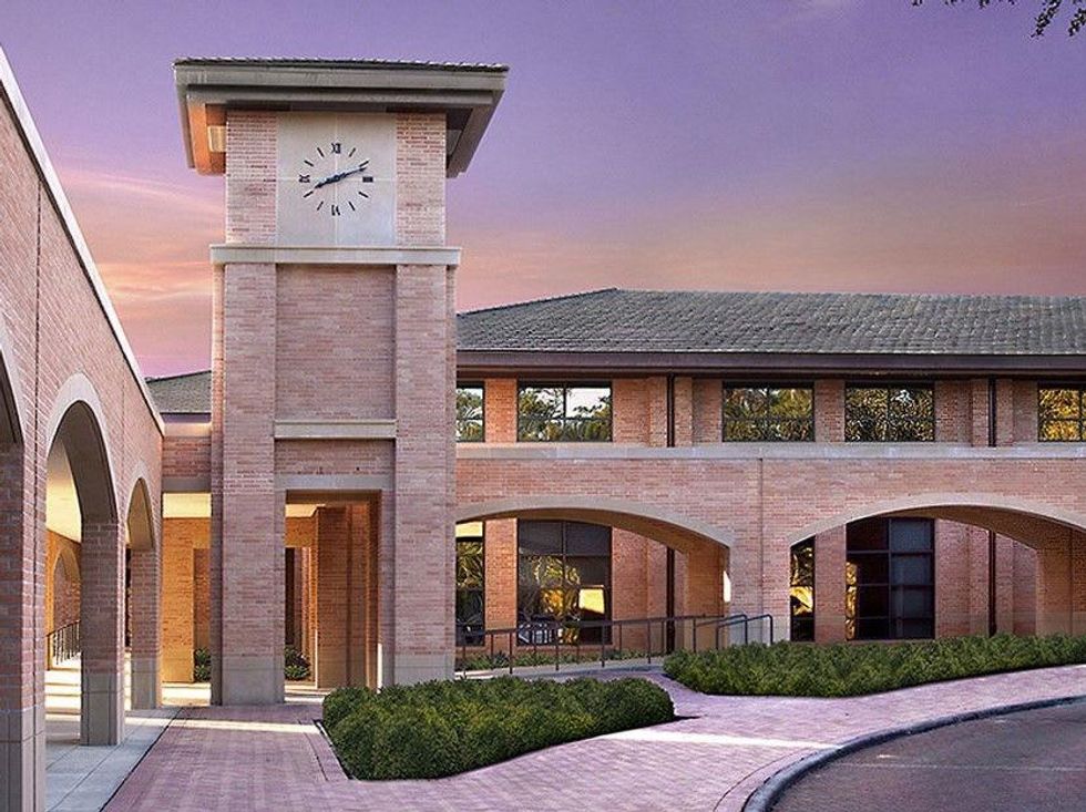 The Kinkaid School clock tower