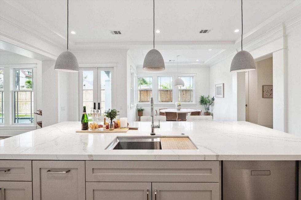 The kitchen island of 1039 Harvard Street