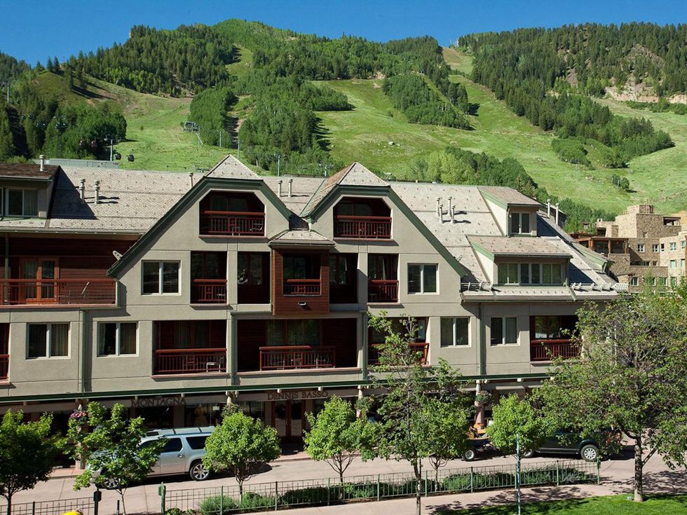 The Little Nell hotel in Aspen in summer