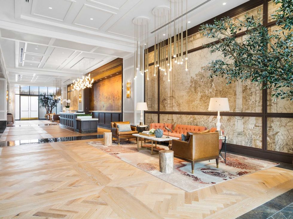 The lobby of Hanover Buffalo Bayou