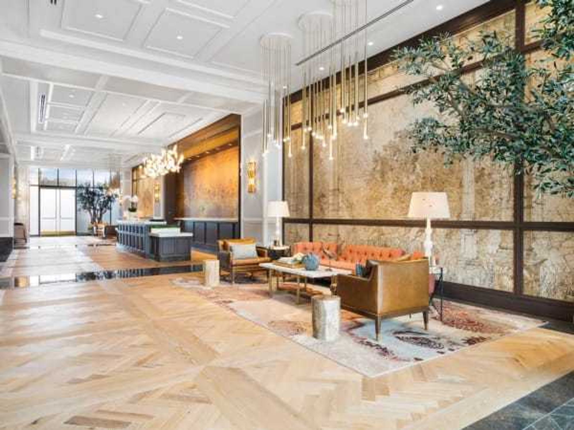 The lobby of Hanover Buffalo Bayou