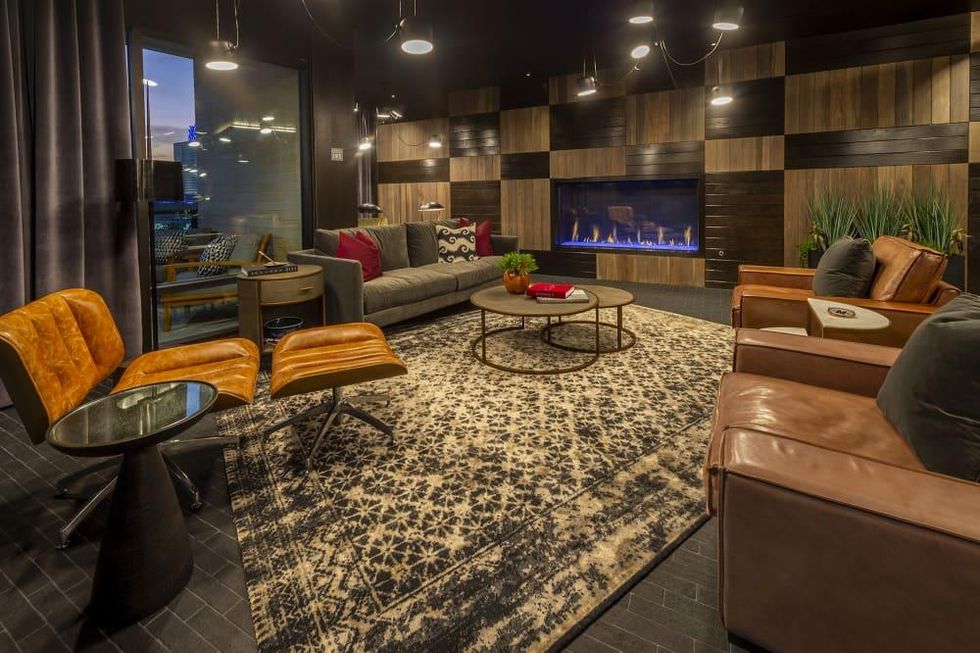 The McAdams Memorial City private lounge