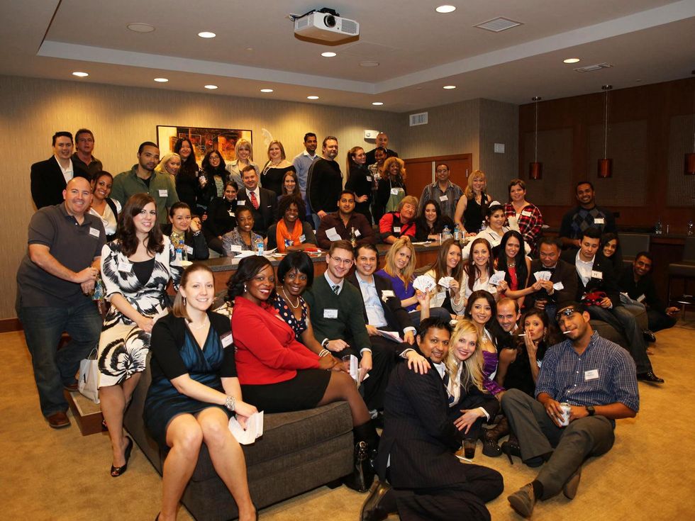 The members at the Modern Professionals murder mystery event December 2013