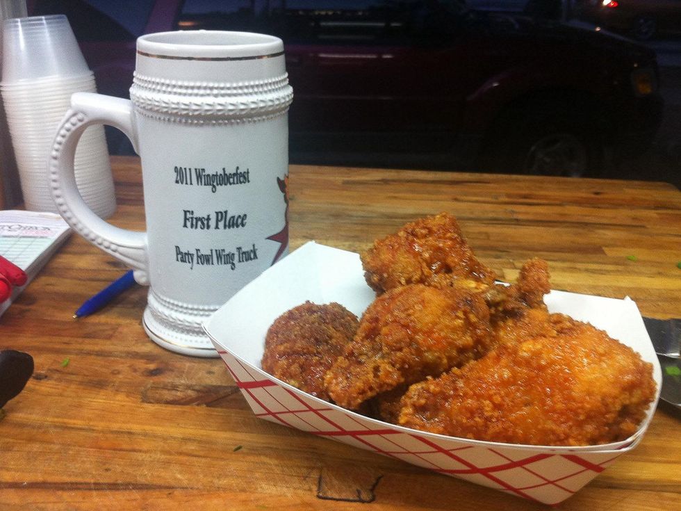 The Modular chicken n waffle wing Dec. 15, 2011