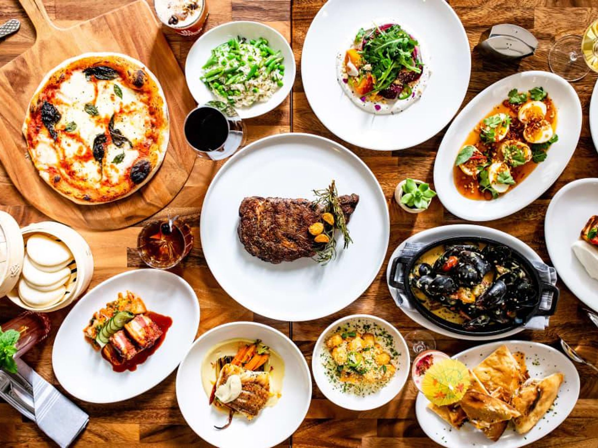 The Nash menu spread