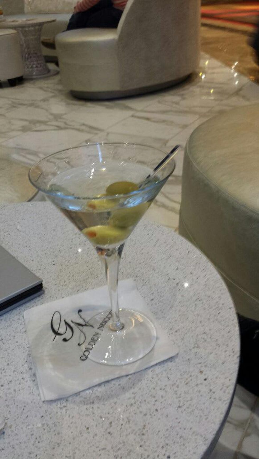 The near perfect martini with Double Cross vodka at the Golden Nugget Lake Charles