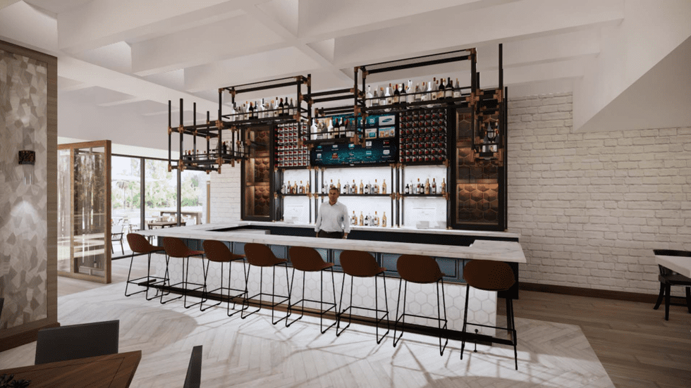 The new Houstonian Club bar