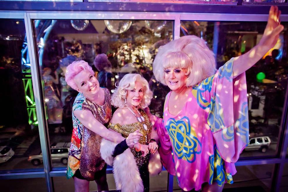 The Paint Ball, Feb. 2016, Vivian Wise, Carolyn Farb, Lady Bunny
