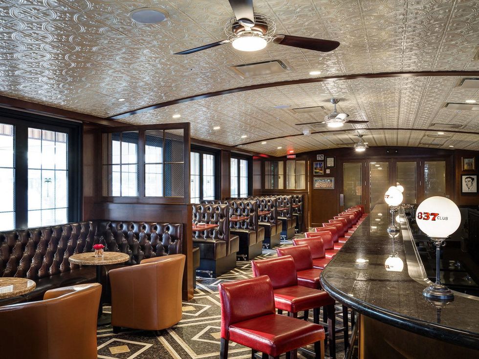 The Palm Houston interiors July 2013 bar lounge