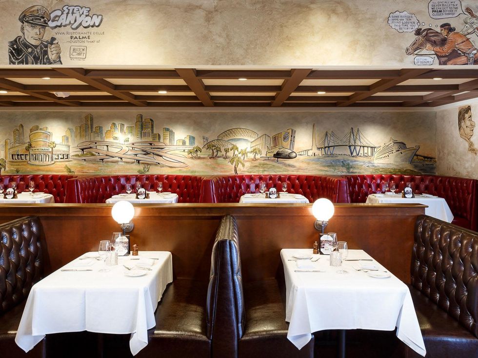 The Palm Houston interiors July 2013 feature wall