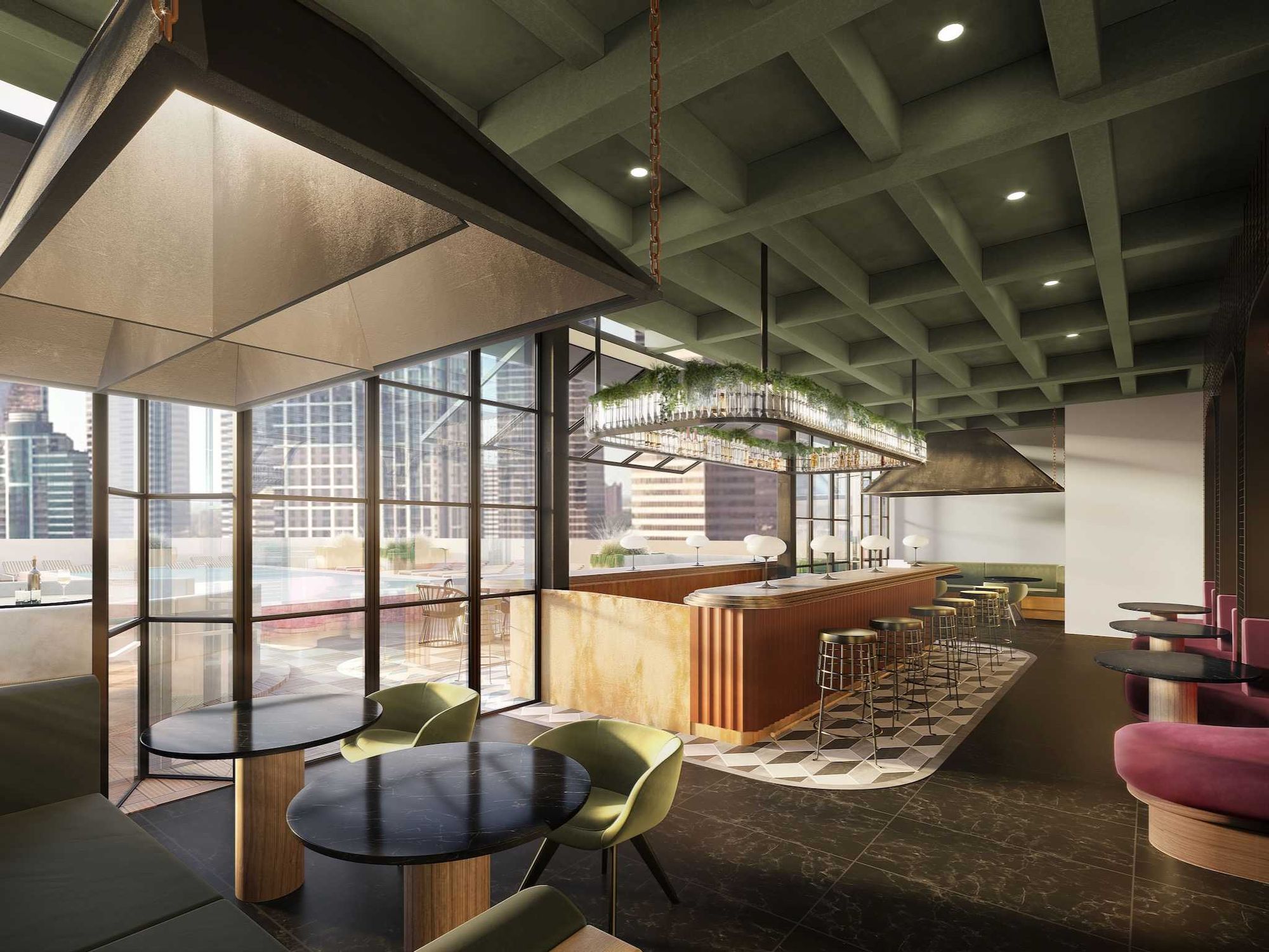 The Perch restaurant JW Marriott Houston Downtown