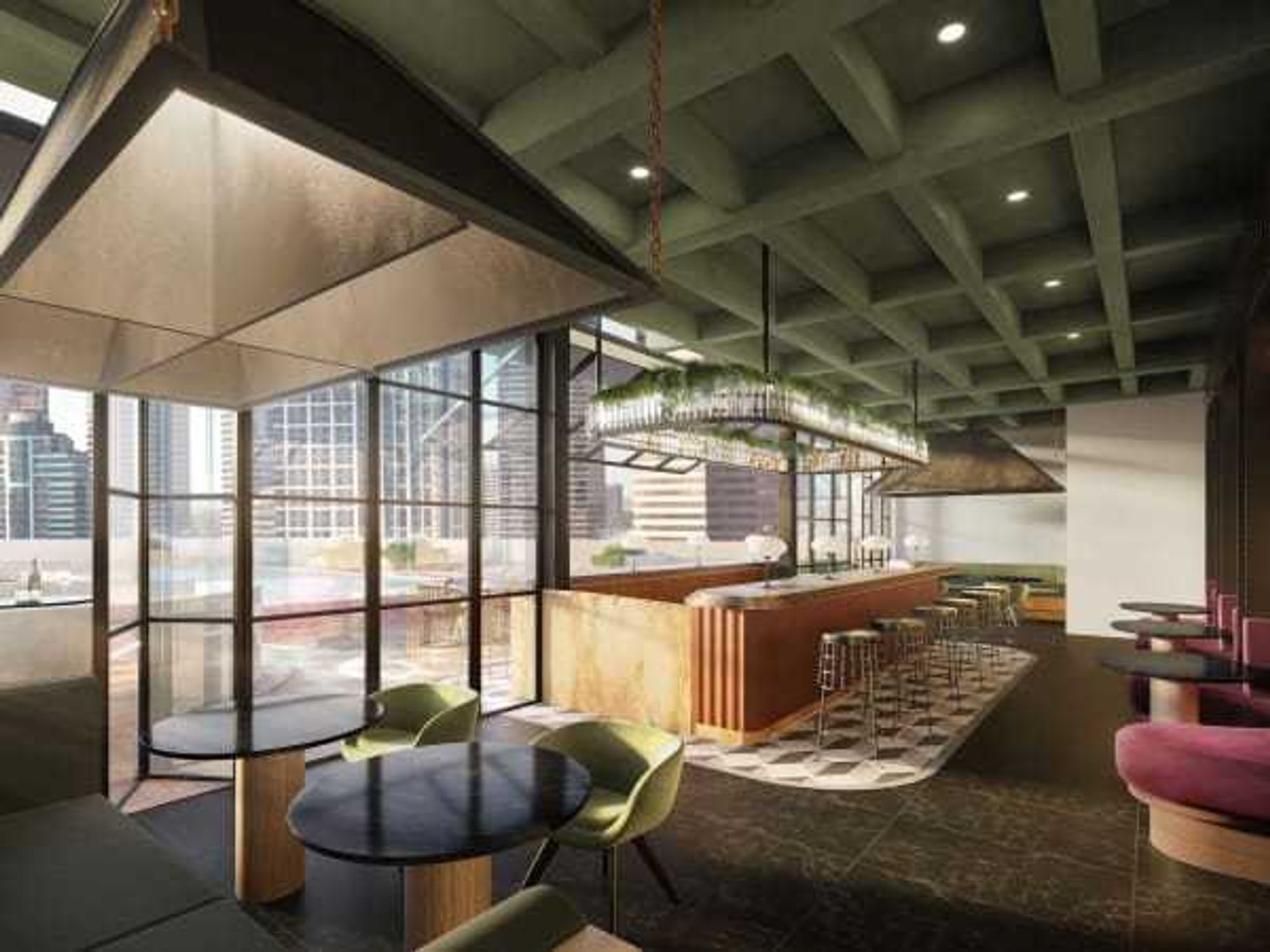 The Perch restaurant JW Marriott Houston Downtown