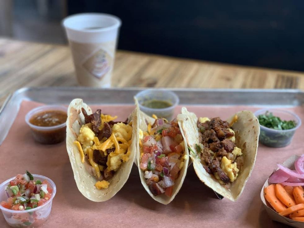 The Pit Room breakfast tacos