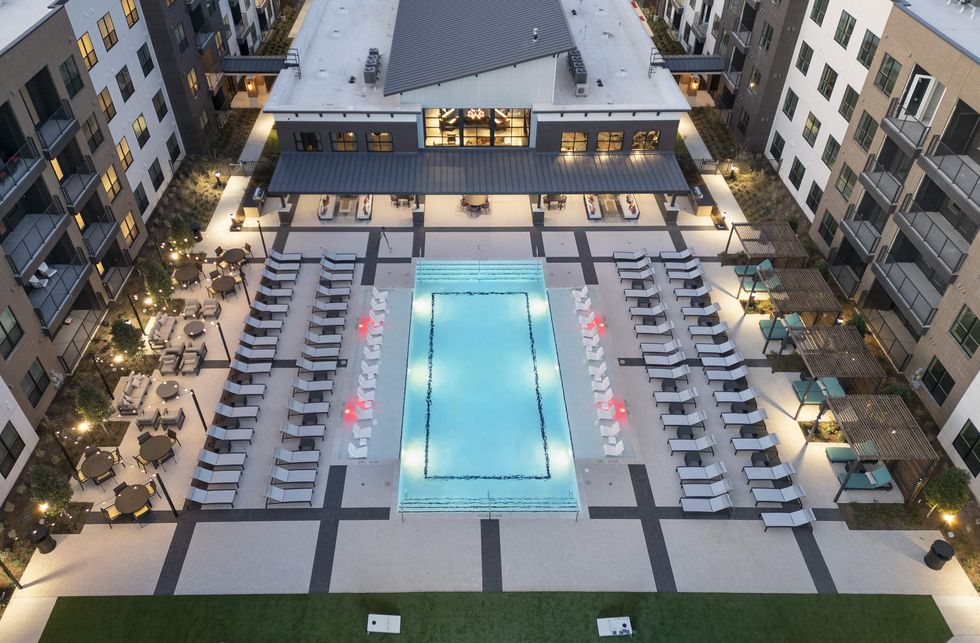 The pool area of The Artistry Design District