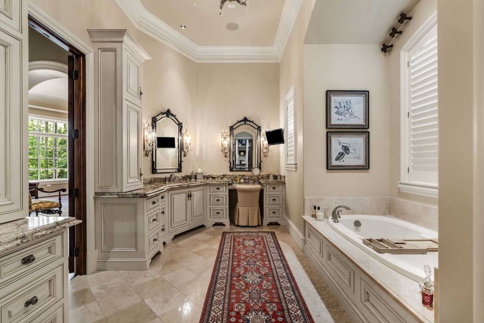 The primary suite bath of 50 Patti Lynn Lane