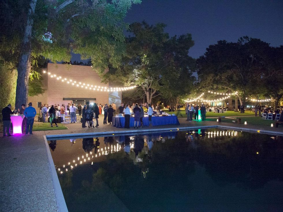 The Reflecting Pool at Rothko Chapel's Moonrise Party on the Plaza October 2013