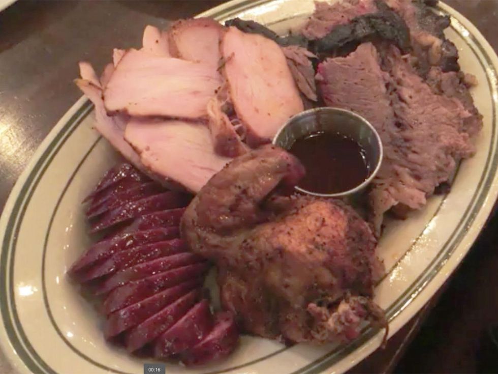 The Republic Smokehouse & Saloon barbecue sausage chicken