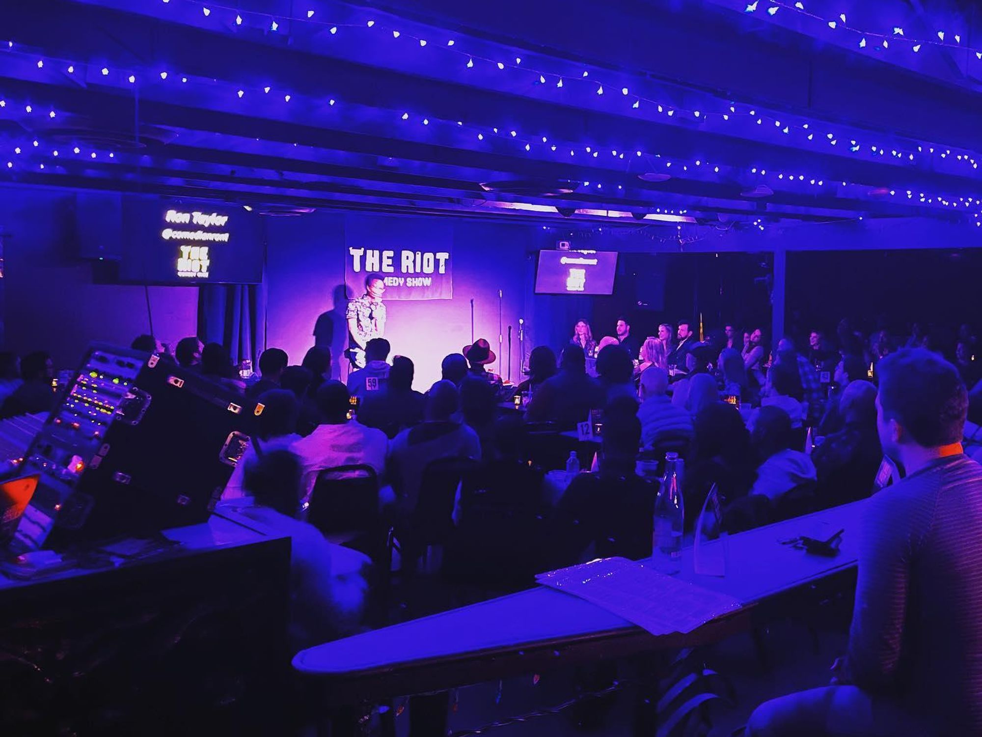 The Riot comedy club interior rudyards